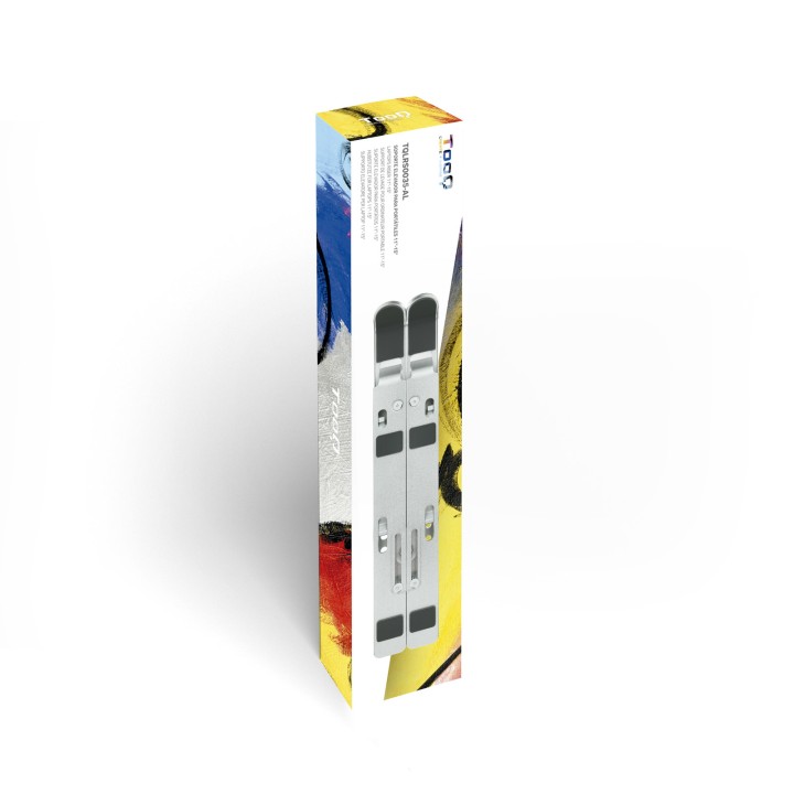 Soporte TooQ 15" Pórtatil/Tablet Plata (TQLRS0035-AL)