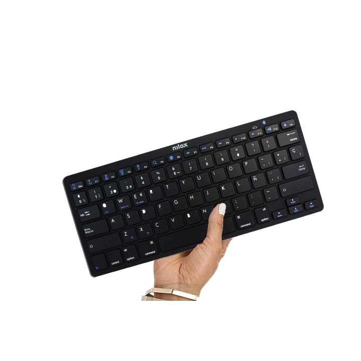 Teclado NILOX Wireless BT Negro (NXKB01B)