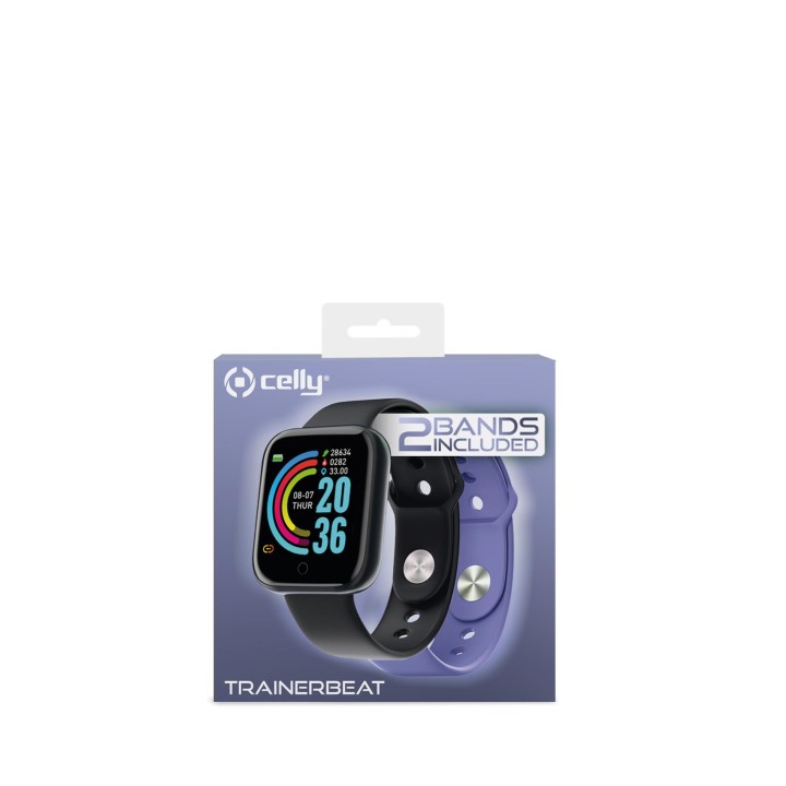 Smartwatch CELLY 1.44" BT Negro/Violeta (TRAINERBEATVL)