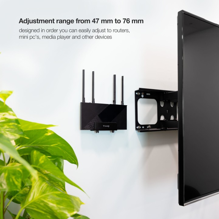 Soporte Pared TOOQ Router/Mini PC/Consola (TQMPM4776)