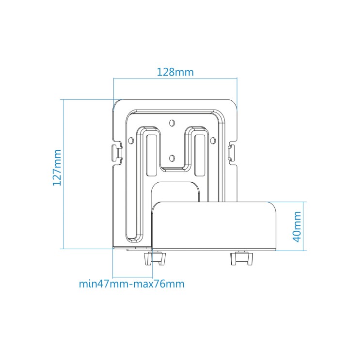 Soporte Pared TOOQ Router/Mini PC/Consola (TQMPM4776)