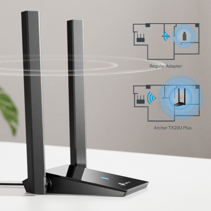 Adaptador USB TP-Link AX1800 WiFi 6 (Archer TX20U Plus)