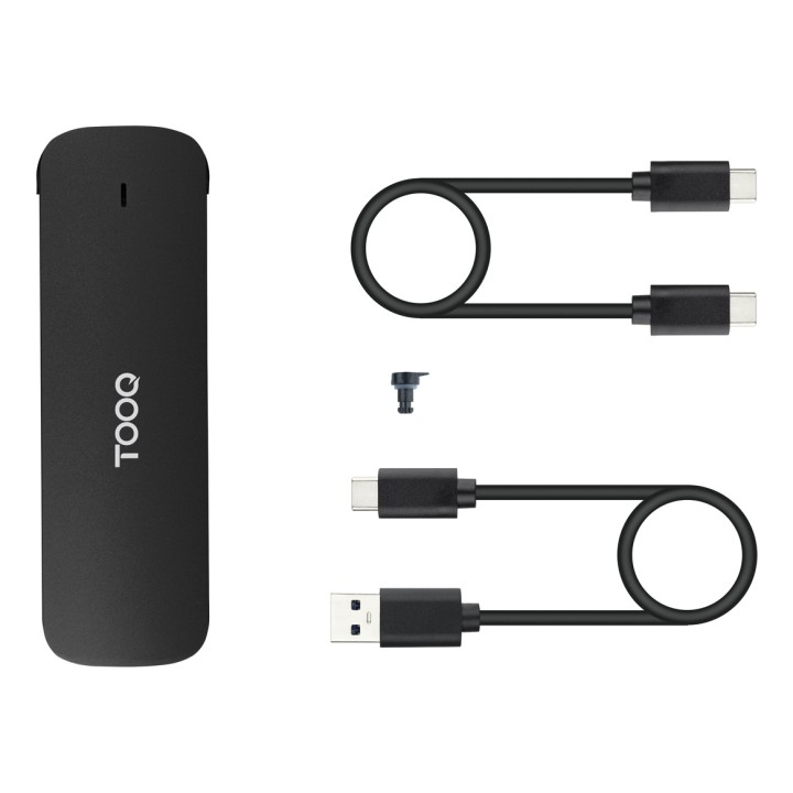 Caja TooQ SSD M.2/NVMe/PCIe USB-C 3.1 Negra (TQE-2201B)