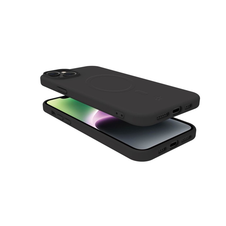 Funda CELLY Cromomag iPhone 15 Negra (CROMOMAG1053BK)