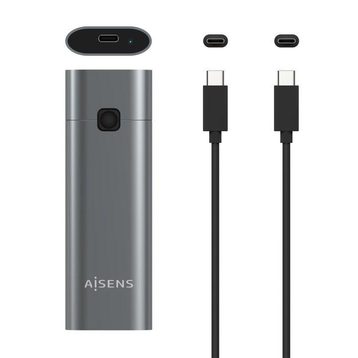 Caja AISENS SSD M.2 NVMe USB-C 3.1 Gris (ASM2-021GR)
