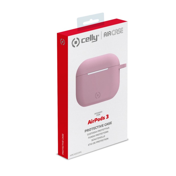 Funda CELLY para Apple Airpods 3 Rosa (AIRCASE03PK)