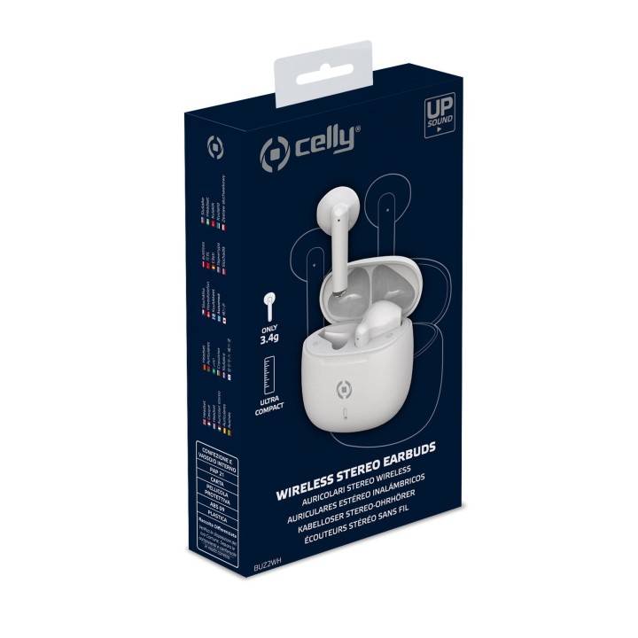 Auriculares CELLY Earbuds TWS BT 5.3 Blancos (BUZ2WH)