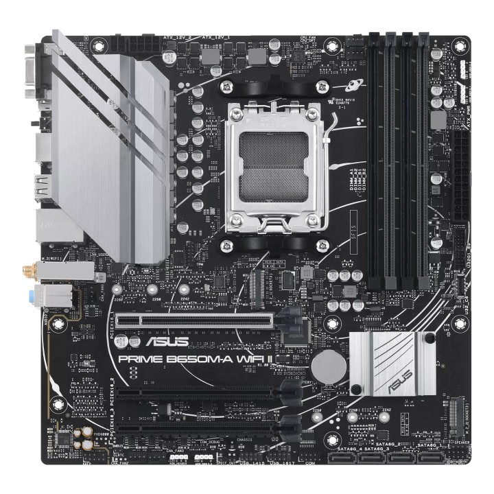 ASUS PRIME B650M-A WIFI II:(AM5) 4DDR5 HDMI VGA DP mATX