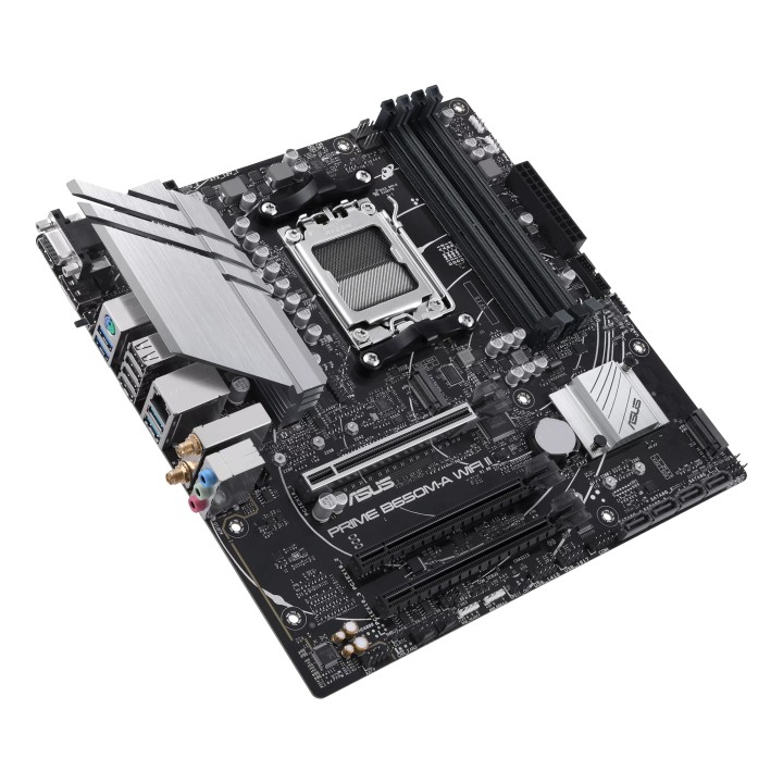 ASUS PRIME B650M-A WIFI II:(AM5) 4DDR5 HDMI VGA DP mATX