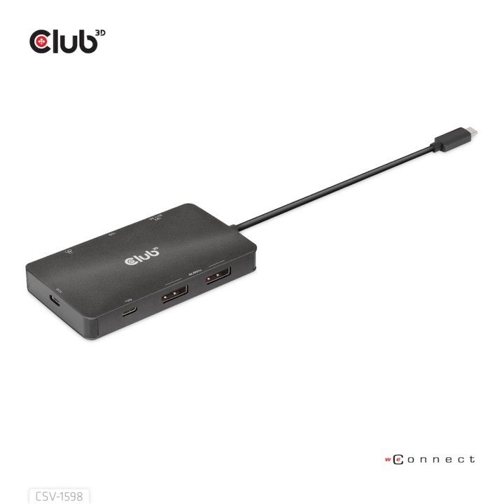 Docking Station Club 3D 7en1 USB-C Negro (CSV-1598)