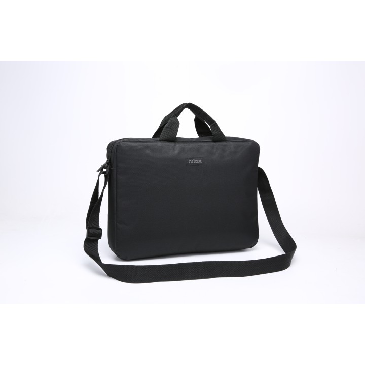 Maletín NILOX Basic 15.6" Poliéster Negro (NXB001)