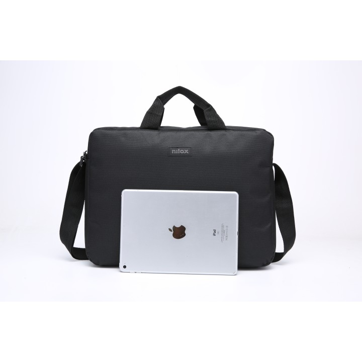 Maletín NILOX Basic 15.6" Poliéster Negro (NXB001)