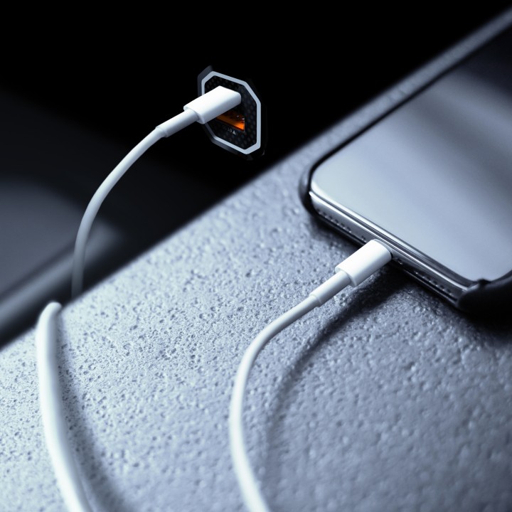 Cargador de Coche AISENS 20W USB-A/C (ASCH-CAR2PQC-BK)