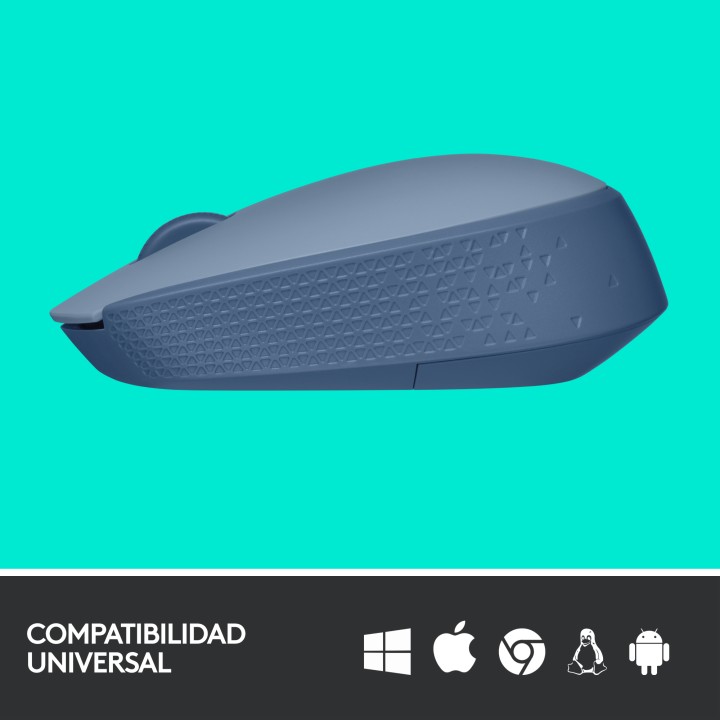 Ratón LOGITECH M171 Wireless Gris Azulado (910-006866)