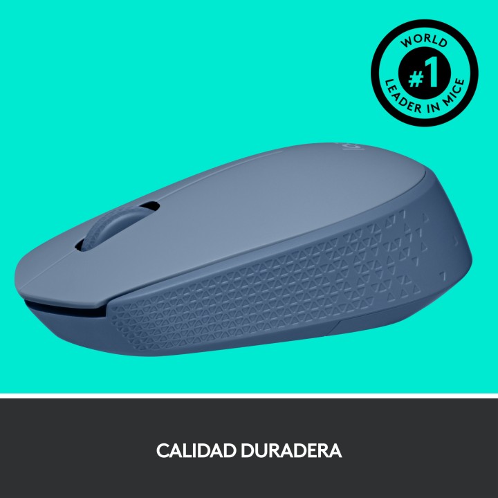 Ratón LOGITECH M171 Wireless Gris Azulado (910-006866)