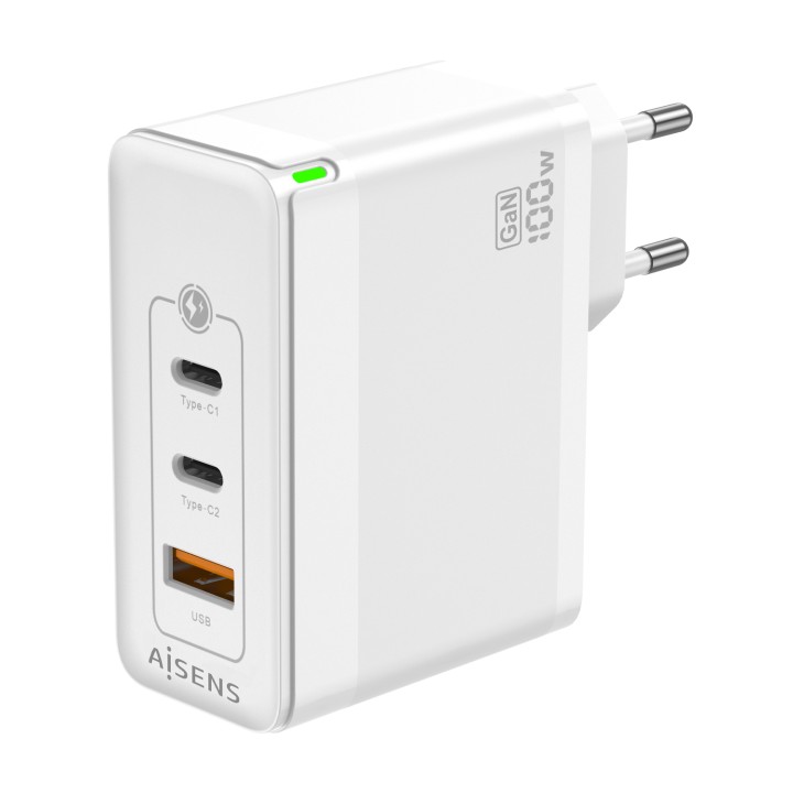 Cargador Pared AISENS 1USB-A 2USB-C (ASCH-100W3P008-W)