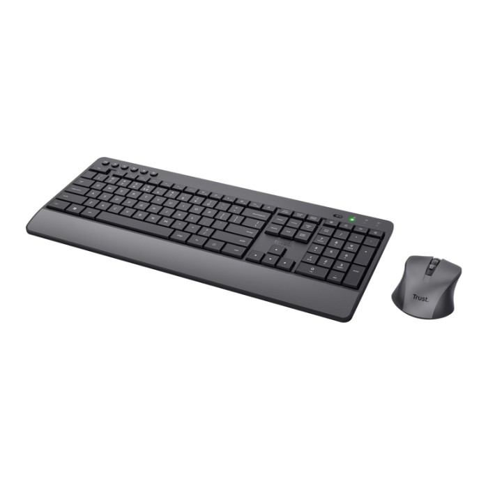 Teclado+Ratón Trust Trezo RF Wireless Negro (24531)
