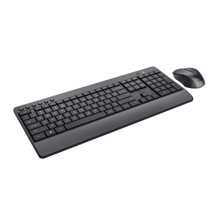 Teclado+Ratón Trust Trezo RF Wireless Negro (24531)