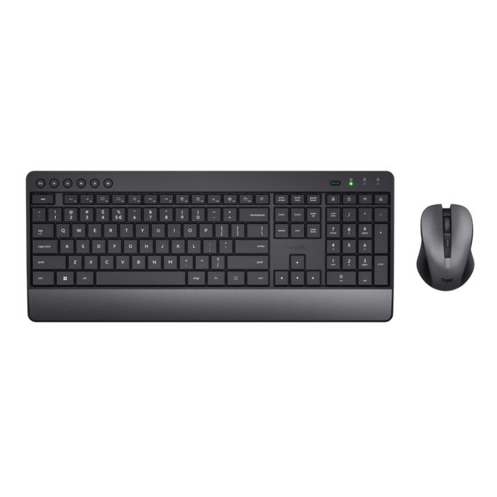 Teclado+Ratón Trust Trezo RF Wireless Negro (24531)
