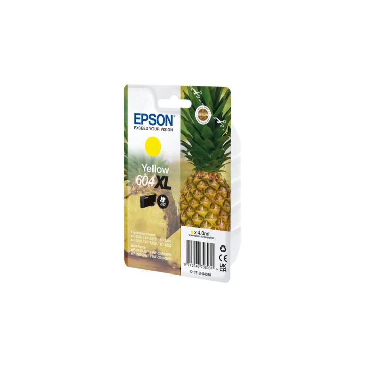 Tinta Epson 604XL Amarillo 4ml 350 pág (C13T10H44010)