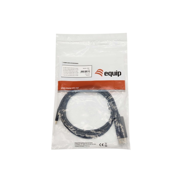 Cable EQUIP USB-C/M a DP 1.2/M 2m Negro (EQ133427)