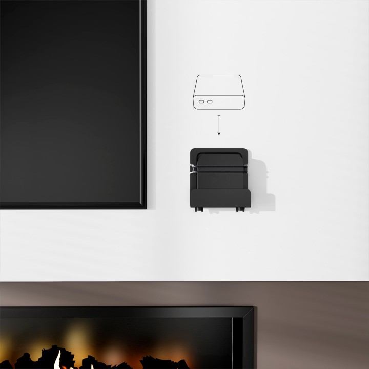 Soporte Pared AISENS Router/Mini PC Negro (MPC02-155)