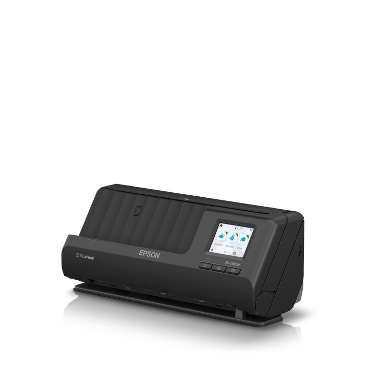 Escáner Epson ES-C380W A4 Color ADF Negro (B11B269401)