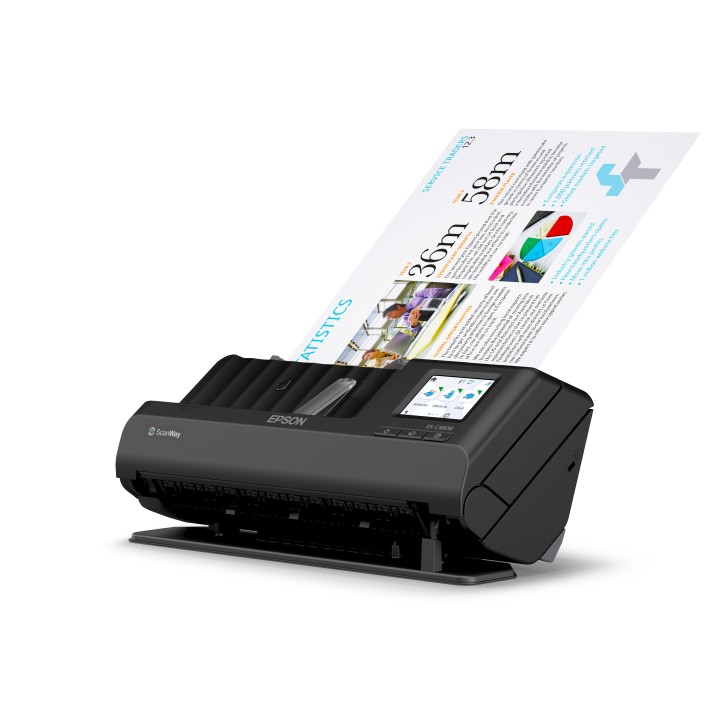 Escáner Epson ES-C380W A4 Color ADF Negro (B11B269401)