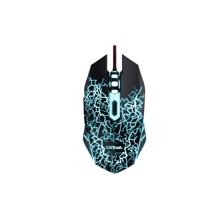 Pack Gaming Trust Ratón+Alfombrilla RGB Negro (24625)