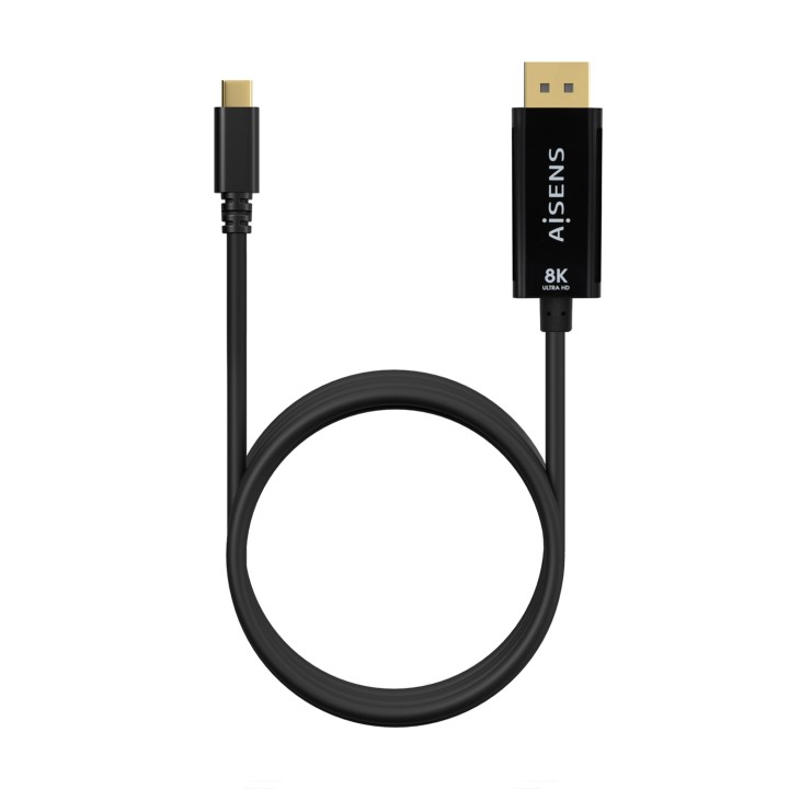 Cable AISENS USB-C/M a DP/M 1.8m Negro (A109-0689)