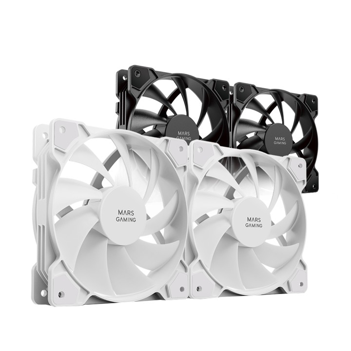 Ventilador Mars Gaming MF-PROX2 Kit 2 Blanco (MFPROX2W)