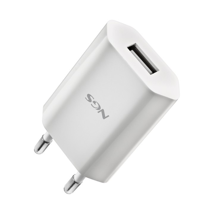 Cargador de Pared NGS 5W 1xUSB 2.0 Blanco (BUCKETACE)
