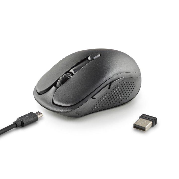 Ratón NGS Óptico Wireless 1600dpi Negro (EVORUSTBLACK)