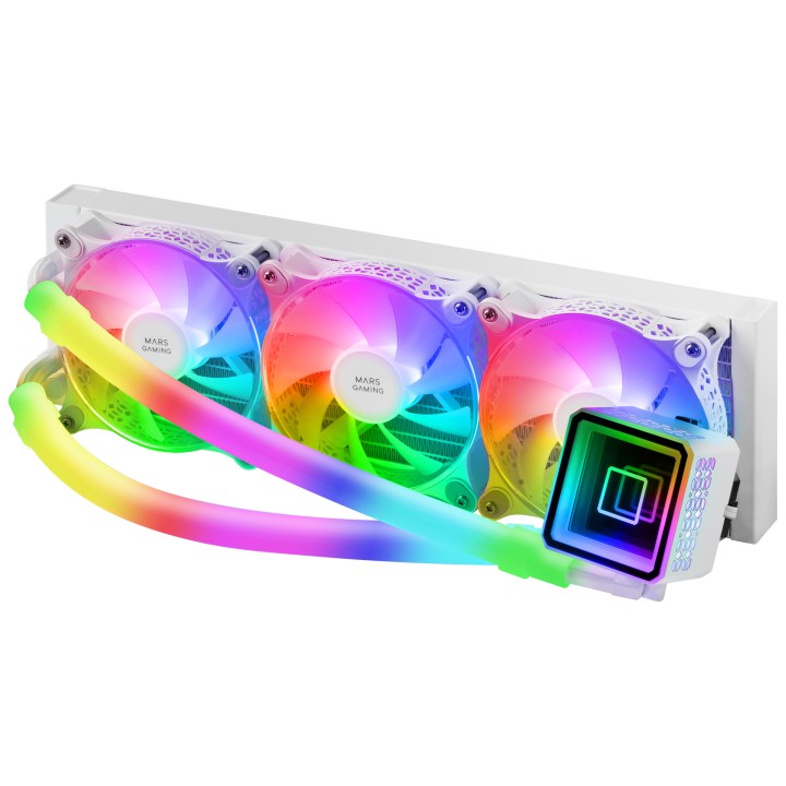 Ref. Líq. CPU Mars Gaming 650W ARGB Blanca(MLULTRA360W)