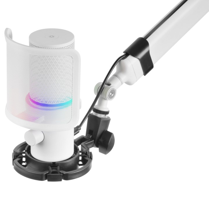 Micrófono Mesa Mars Gaming 3.5mm USB Blanco (MMICXTW)