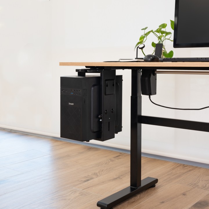 Soporte TooQ para CPU Escritorio/Pared Negro (TQMUD01)