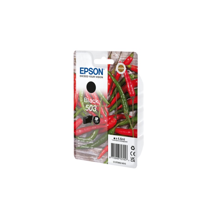 Tinta Epson 503 Negro 4.6ml 210 páginas (C13T09Q14010)
