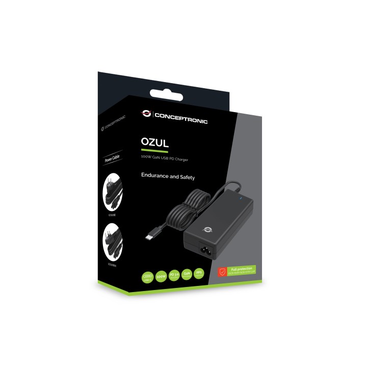 Cargador portatil CONCEPTRONIC 100W Usb-C PD(OZUL03BE)