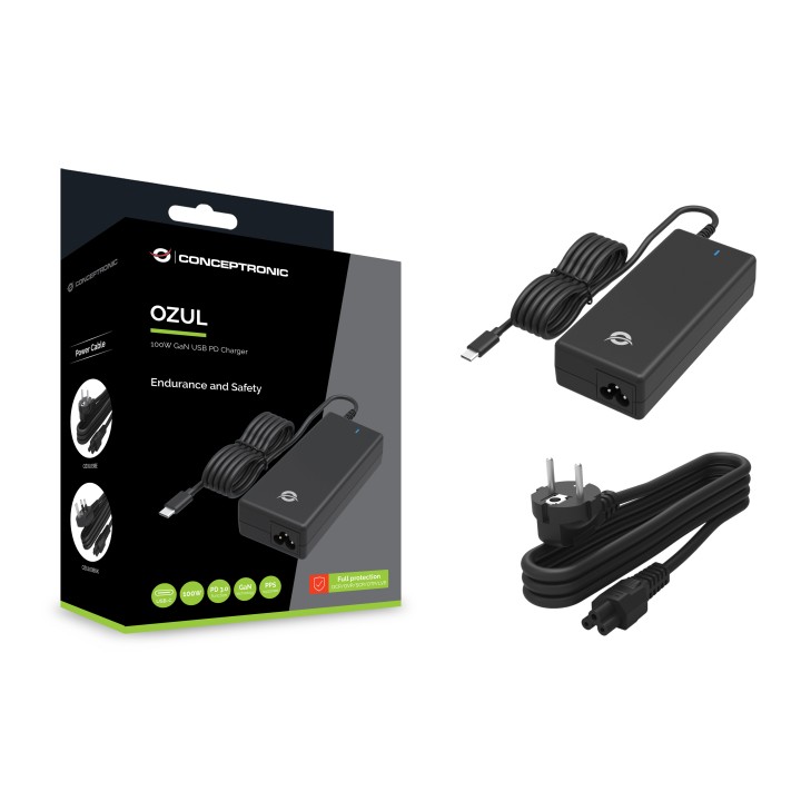 Cargador portatil CONCEPTRONIC 100W Usb-C PD(OZUL03BE)