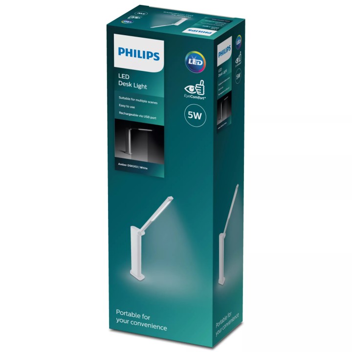 Lámpara de Mesa Philips DSK202 LED 5W (929003194507)