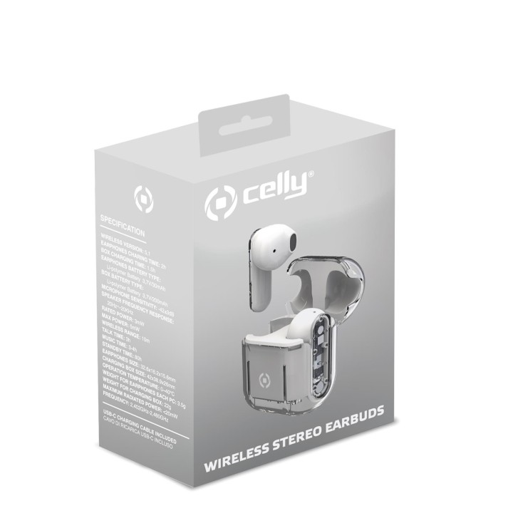 Auriculares CELLY TWS Intraurales Blancos (SHEERWH)