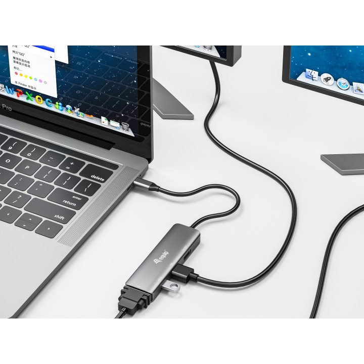 Adaptador EQUIP USB-C a USB-A/HDMI/DP/VGA (EQ133485)