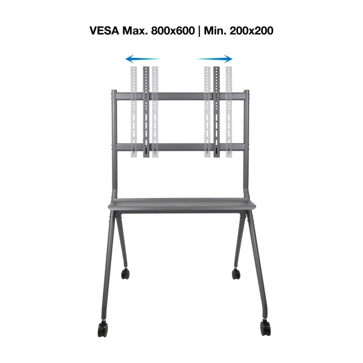 Soporte de Suelo TOOQ 50"-86" Ruedas 120Kg (FS20205M-B)