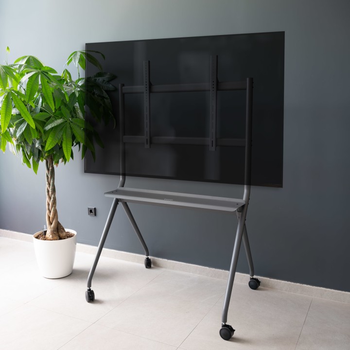 Soporte de Suelo TOOQ 50"-86" Ruedas 120Kg (FS20205M-B)