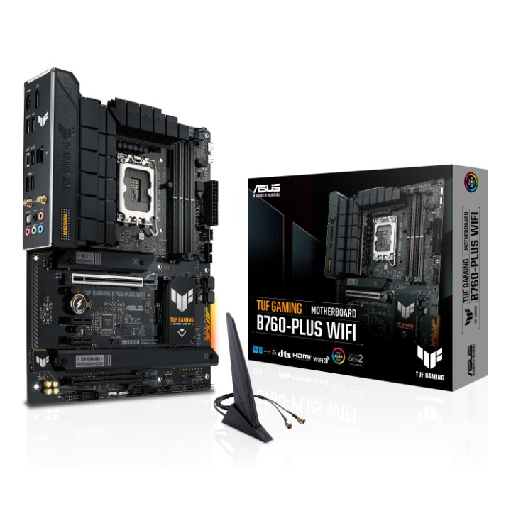 ASUS TUF GAMING B760-PLUS WIFI:(1700) 4DDR5 HDMI DP ATX