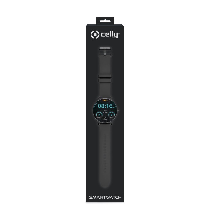 Smartwatch CELLY 1.28" BT GPS Negro (TRAINERROUND2BK)