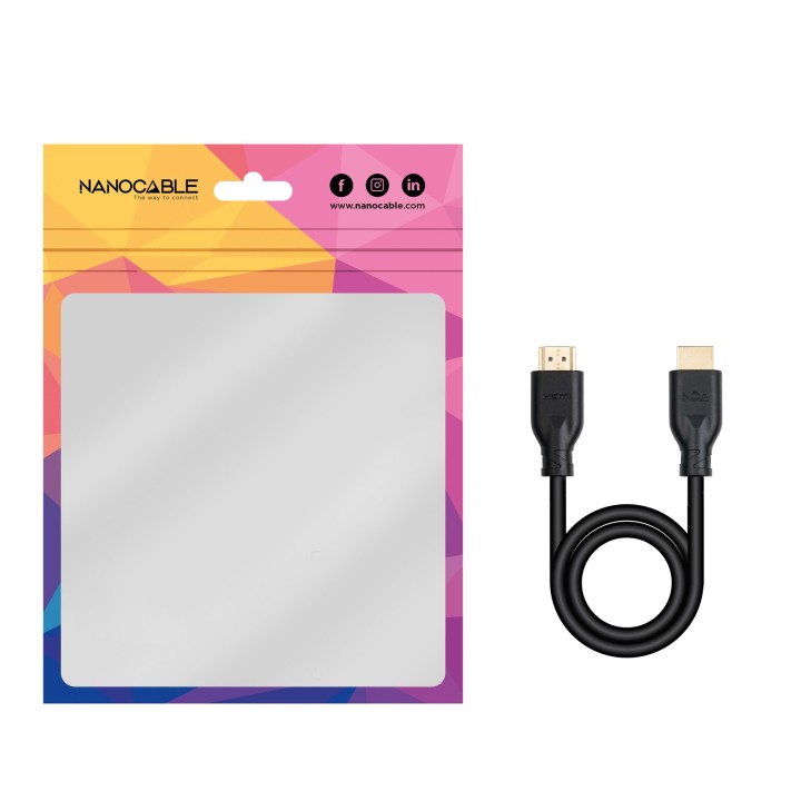 Nanocable HDMI A/M a HDMI A/M 5m Negro (10.15.3905)