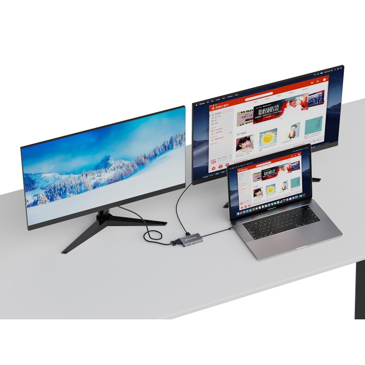 Adaptador CONCEPTRONIC USB-C 7en1 100W Gris (DONN21G)