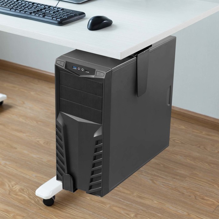 Soporte Bajomesa/Pared AISENS para CPU Negro(MPC04-203)