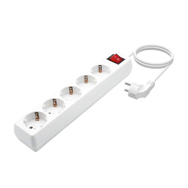 Regleta AISENS 5xSchuko Interruptor Blanca (A154-0651)